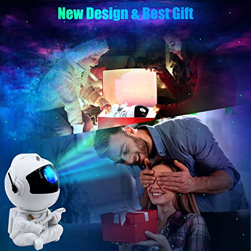 TAN.TOMI Astronaut Light Projector, Swithchable Color Starry Night Light Projector, Planetarium Galaxy Projector with Ajust Head Position, Remote Control Planetarium Galaxy Projector for Friends/Kids