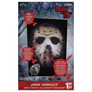 holiday gemmy jason voorhees from friday the 13th halloween lightshow indoor/outdoor decoration, 31042