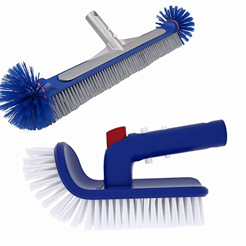 Pool Corner Brush with Pool Wall Brush