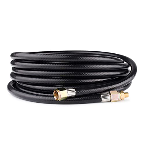 20FT Propane Hose with 3/8" Female Flare for Gas Grill, RV, Fire Pit, Heater, with a Pipe Fitting 3/8" Flare x 1/8" MNPT