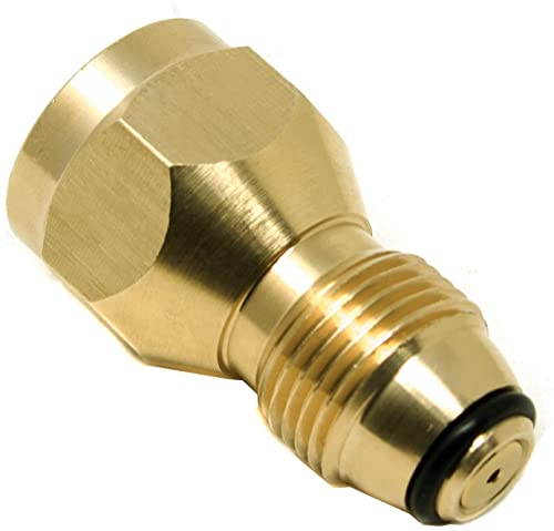 YOUHO Propane Tank Adapter Universal Safest Propane Refill Adapter for Throwaway Disposable Bottle - 100% Solid Brass Regulator Valve Accessory for All 1 LB Tank Small Cylinders