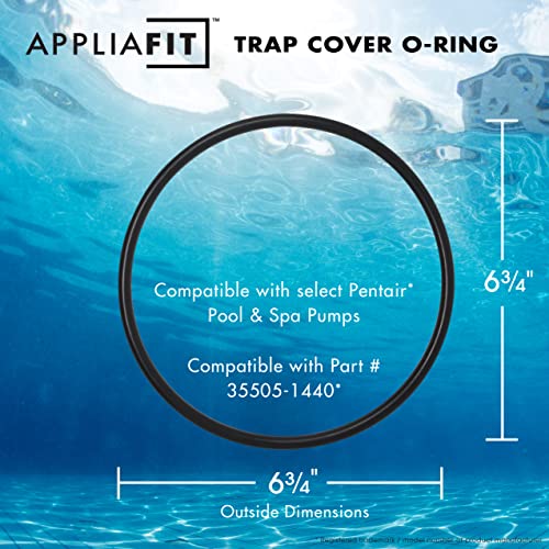 AppliaFit Trap Cover O-Ring Compatible with Pentair Sta-Rite 35505-1440 for Select Pool and Spa Pumps