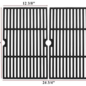 16.5 Inch Cooking Grates for Kenmore 4 Burner 146.16197211, 146.16198211, 146.34461410, 146.1001651 Gas Grill, Cast Iron Grill Cooking Grids, 2 Pack