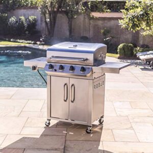 Char-Broil 463375919 Performance Stainless Steel 4-Burner Cabinet Style Liquid Propane Gas Grill