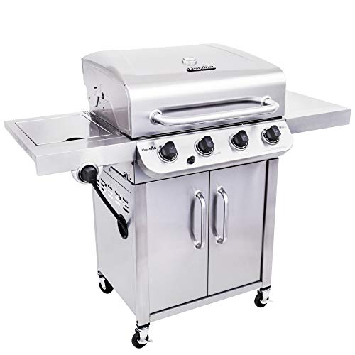 Char-Broil 463375919 Performance Stainless Steel 4-Burner Cabinet Style Liquid Propane Gas Grill