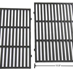 Hongso 17.5 Inch Cast Iron Cooking Grill Grates Replacement Part for Weber Spirit 300, 310, 320 Series, Spirit 700, Genesis Silver B/C, Genesis Gold B/C, Genesis Platinum B/C Gas Grills, 2-Pack 7638