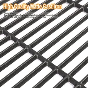 Hisencn 17 inch Grill Cooking Grate and Griddle Replacement Parts for Homedepot Nexgrill 4 Burner 720-0830H 720-0783E, 5 Burner 720-0888N, Charbroil 4 Burner 463241113, 463449914, 2 Pack