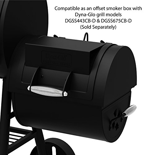 Dyna-Glo DGSS287CB-D Portable Tabletop Charcoal Grill & Side Firebox