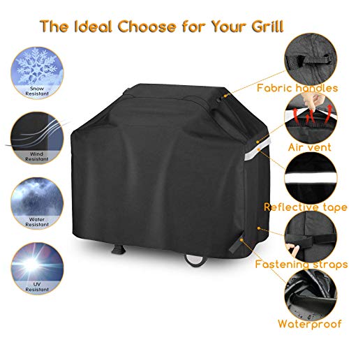 Utheer 60 Inch Grill Cover for Nexgrill 720-0830H 720-0888S 720-0888N 3, 4, 5 Burners Gas Grills, Dyna Glo DGF493PNP-D, for Weber Brinkmann CharBroil Jenn Air and More, Heavy Duty Waterproof