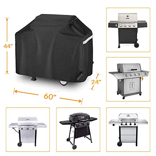 Utheer 60 Inch Grill Cover for Nexgrill 720-0830H 720-0888S 720-0888N 3, 4, 5 Burners Gas Grills, Dyna Glo DGF493PNP-D, for Weber Brinkmann CharBroil Jenn Air and More, Heavy Duty Waterproof