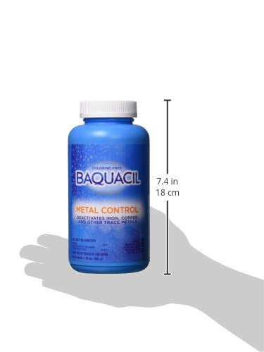 BAQUACIL 84327 Metal Control Chlorine-Free Swimming Pool Maintenance, 1.25 pounds