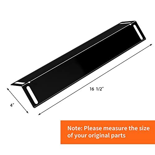 Hisencn Grill Replacement for Smoke Hollow 6500, 6800, PS9500, PS9900, SH5000, SH9916 16 1/2 Inch Porcelain Steel Heat Plate Shield, Stainless Steel Pipe Burners, 3 Pack