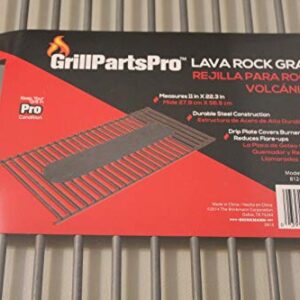 Brinkmann Gas Grill Steel Lava Rock Charcoal Grate W Drip 11 X 22.3 Inch