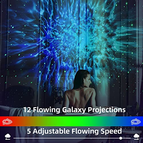 Star Projector Galaxy Projector Night Light Projector, Remote Control Galaxy Lamp 12 Dynamic Nebula Effects Timer Galaxy Light for Kids Adults Gaming Room