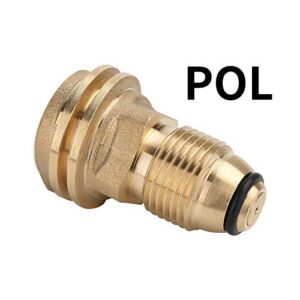 Solimeta Propane Tank Adapter, Converts POL to QCC1, Propane Hose Adapter, Propane Tank Valve