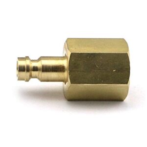 WeldingCity Adapter for Hose Quick Connection Male Gas Plug 0.355" (9mm) to Female 5/8"-18 RH B-size