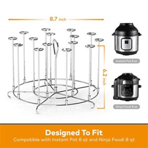 Goldlion Skewer Stand Compatible with Instant Pot 8 Quart Air Fryer and Ninja Foodi 8 Quart Accessories for Kabobs