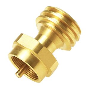 Joywayus Solid Brass Steak Saver Adapter 1 LB Hex Propane Adapter Converter Universal Small Bottle for Gas Grill and Propane Tree - 1''-20 Male Throwaway Cylinder Thread