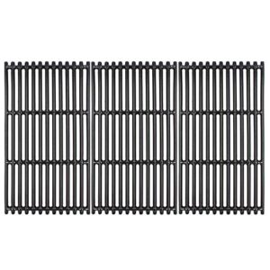 hongso 17 inch porcelain coated cast iron grates for charbroil commercial tru infrared 463242716, 466242715, 463242715, 466242815, g533-0009-w1, lowe’s 606682, walmart 555179228, 3-pk, pcb004