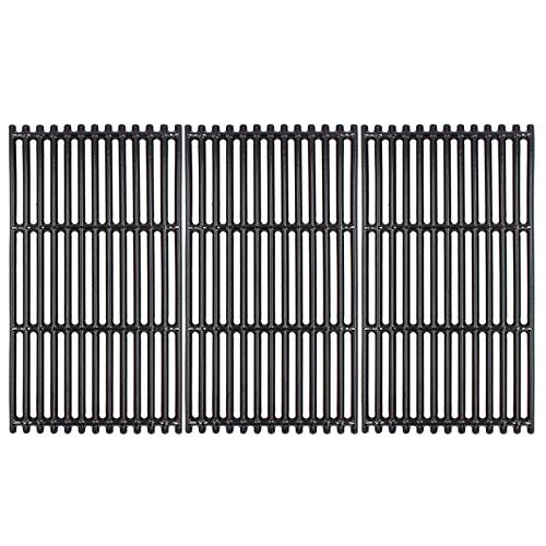 Hongso 17 inch Porcelain Coated Cast Iron Grates for Charbroil Commercial Tru Infrared 463242716, 466242715, 463242715, 466242815, G533-0009-W1, Lowe's 606682, Walmart 555179228, 3-Pk, PCB004