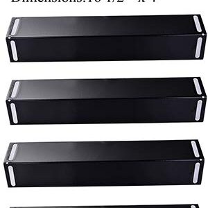 P9215A (4-Pack) 16 1/2 Inches Porcelain Steel Heat Plate Replacement for BBQ Grillware, Uniflame, Charbroil 463210310, 463210511, 463211511, 463211513, 463211514, 463211711 Grill Chef and Others