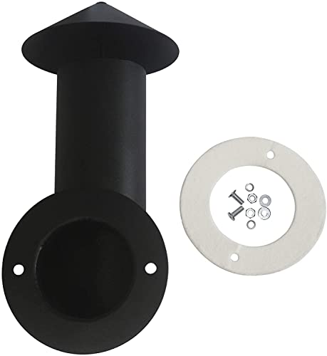 Homesicker Smoke Stack with Gasket Replacment for Traeger, Pit Boss, Camp Chef and Other Pellet Grills Smokers