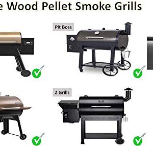 Homesicker Smoke Stack with Gasket Replacment for Traeger, Pit Boss, Camp Chef and Other Pellet Grills Smokers