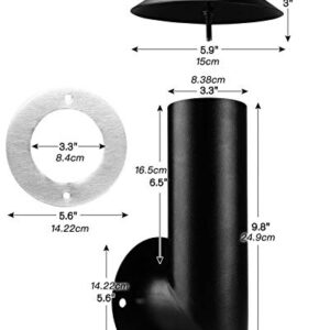 Homesicker Smoke Stack with Gasket Replacment for Traeger, Pit Boss, Camp Chef and Other Pellet Grills Smokers