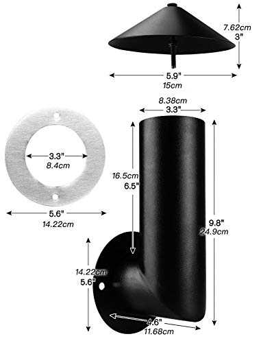 Homesicker Smoke Stack with Gasket Replacment for Traeger, Pit Boss, Camp Chef and Other Pellet Grills Smokers