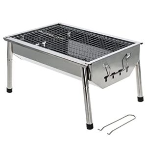 neature portable charcoal grill for camping – 8.5in tall bbq grill with charcoal fuel for campsite or backyard