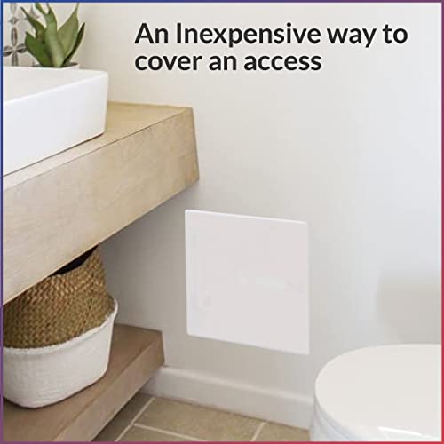 American Built Pro Access Cover, Home Improvement Access Cover for Drywall, Hips, Wall Access Door, White, Textured,12"x12" 0D Plumbing Access Cover, Electrical Access, No Hinges or Springs
