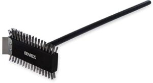 sparta 4029000 stainless steel grill brush, grill scraper with metal bristles, 30.5 inches, black
