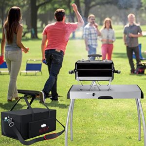 Portable Grill Carry Bag Fit for Weber 1141001 Go Anywhere Gas Grill, Compatible with Weber 121020 Go-Anywhere Charcoal Grill,Heavy Duty 600D Waterproof Go anywhere gas grill Carry Bag