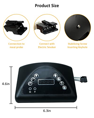 Digital Control Panel Replacement Fit for Masterbuilt Electric Smoker, Compatible with Masterbuilt MB20042218, MB20072418, MB20072618, Part Number 9907190002