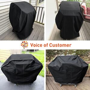 Arcedo Small Grill Cover for Outdoor Grill 32 Inch, 2 Burner Grill Cover, Heavy Duty Waterproof Gas BBQ Grill Cover for Weber Spirit, Charbroil, Nexgrill, and More Grills with Collapsed Side Tables