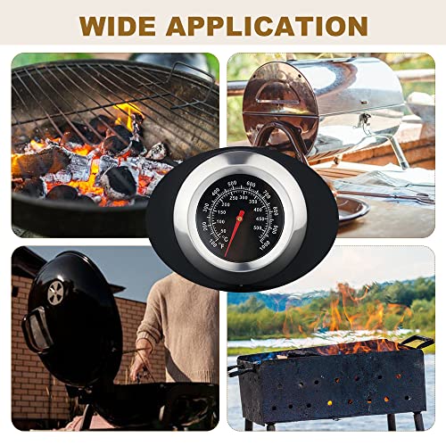 1Pc 3" Face 1000F Thermometer Temperature Gauge BBQ Barbecue Charcoal Grill Smoker