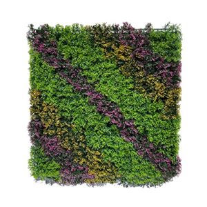 artificial ivy privacy fence screen. 12 panels 20×20 in. artificial flower wall fence top mediterranean fern & faux ivy vine leaf grass decoration for outdoor and indoor