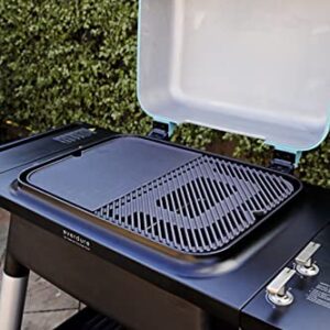 Everdure FORCE 2 Burner Gas Grill, Liquid Propane Portable BBQ Grill with Die-Cast Aluminum Body and Fast-Ignition Technology, 388 Square Inches of Grilling Surface, Adjustable Height, Graphite