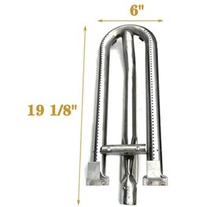 Cmanzhi S1B171 (3-Pack) 19 1/8” Stainless Steel Burner Replacement Parts for DCS 27DBQR, DCS 30 BGB30-BQR, DCS 36 BGA36-BQARN, DCS 48 BGA48-BQRL, Brinkmann Charmglow 810-8905-S 810-8907-S