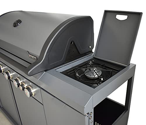 Rustler2 Six (6) Burner Gas Grill Center & Kitchen Island by Brand-Man Grills