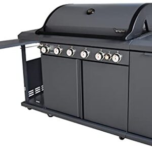 Rustler2 Six (6) Burner Gas Grill Center & Kitchen Island by Brand-Man Grills