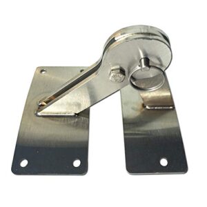 stainless lid hinge kit compatible with weber smokey mountain grill 18.5 22.5 quick release