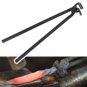 blacksmith railroad spike tongs for holding railroad spikes quick railway spike pliers rr spike head tongs, length 15 in