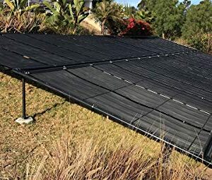 SolarPoolSupply High-Performance Solar Pool Heater Panel Replacement - 15-20 Year Life Expectancy - Extreme Durability + Easy Install + High-Heat Performance (4' X 8' / 1.5" I.D. Header)