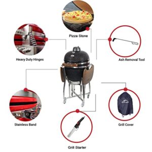 Outlast 24" Large Ceramic Kamado Barbecue Charcoal Grill