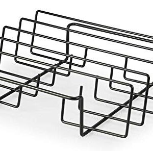 Artestia Rib Rack for Smoking and Grilling Barbecuing, Holds 4 Full Racks of Ribs, Non-Stick Rib Rack Fits 14" Gas Smoker or Charcoal Grill, Perfect Smoker Accessories Gift