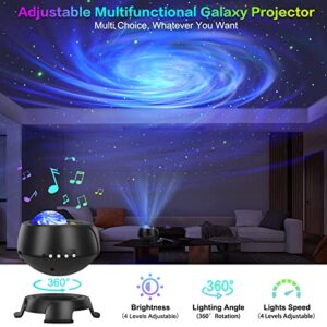 Star Projector Galaxy Light, Aurora Galaxy Star Light Projector with Remote Control, Timing Function & Bluetooth Music Speaker, Ceiling Starlight Night Light Projector for Bedroom