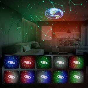 CEROBEAR Galaxy Light Projector, 12 Constellations Projector Light with Remote Control,Star Projector Night Light for Bedroom/Ceiling/Kids