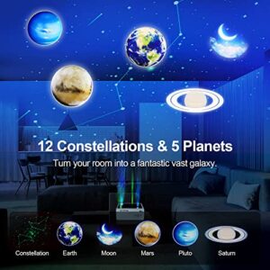 CEROBEAR Galaxy Light Projector, 12 Constellations Projector Light with Remote Control,Star Projector Night Light for Bedroom/Ceiling/Kids