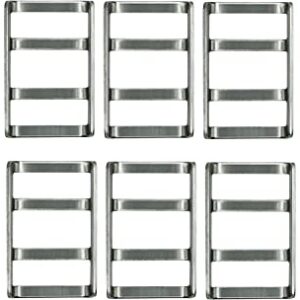 Poolzilla Stainless Steel Bar Buckle for Safety Cover Installation- 10 Pack